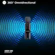 قابلیت 360 درجه ست میکروفن بی سیم برند GREENLION مدل GM-80X