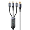 کابل شارژ چند منظوره USB به Type-C/Micro/Lightning برند USAMS مدل SJ582