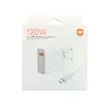 بسته بندی آداپتور شارژ 120 وات اورجینال شیائومی به همراه کابل تایپ سی