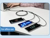 کابل شارژ چند منظوره USB به Type-C/Micro/Lightning برند USAMS مدل SJ561 هنگام استفاده