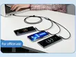 کابل شارژ چند منظوره USB به Type-C/Micro/Lightning برند USAMS مدل SJ561 هنگام استفاده