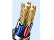 متریال کابل شارژ چند منظوره USB به Type-C/Micro/Lightning برند USAMS مدل SJ561