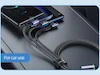 کابل شارژ چند منظوره USB به Type-C/Micro/Lightning برند USAMS مدل SJ561 هنگام شارژ