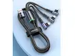 نمای جانبی کابل شارژ چند منظوره USB به Type-C/Micro/Lightning برند USAMS مدل SJ561