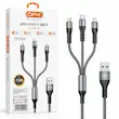 نمای جانبی کابل شارژ چند منظوره USB به Type-C/Micro/Lightning برند OFYI مدل CA-18