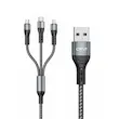 کابل شارژ چند منظوره USB به Type-C/Micro/Lightning برند OFYI مدل CA-18