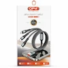 بسته بندی کابل شارژ چند منظوره USB به Type-C/Micro/Lightning برند OFYI مدل CA-18