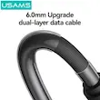 مقاومت بالای کابل شارژ USB به Type-C برند USAMS مدل SJ732