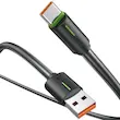 نمای جانبی کابل شارژ USB به Type-C برند USAMS مدل SJ732