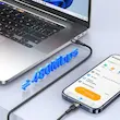 انتقال دیتا با کابل شارژ USB-C برند USAMS مدل SJ724