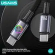 نمای جانبی کابل شارژ USB-C برند USAMS مدل SJ751