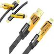 کابل شارژ چند منظوره USB/USB-C به Type-C/Lightning برند JOKADE مدل JA046