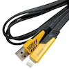 نمای روبرو کابل شارژ چند منظوره USB/USB-C به Type-C/Lightning برند JOKADE مدل JA046