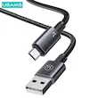 نمای جانبی کابل شارژ USB به MicroUSB برند USAMS مدل Sj668