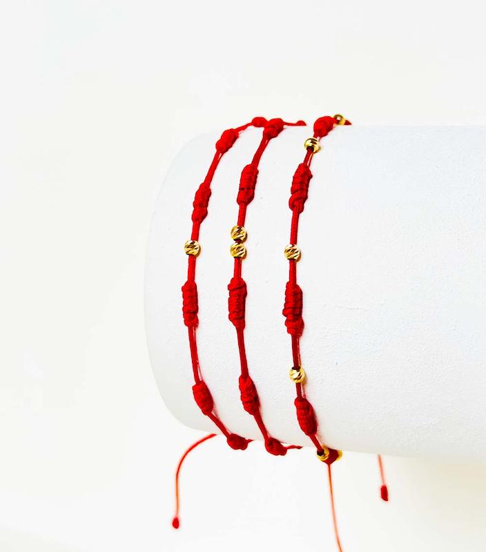 ست سرمایه گذاری دستبند هفتگره + ده گوی طلا البرنادو 40 سوت (400 سوت)
