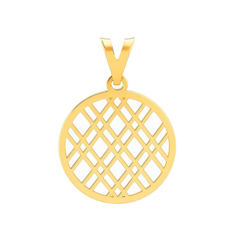 آویز طلا 18 عیار زنانه مدل دایره کد 74