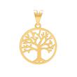 آویز طلا 18 عیار زنانه مدل درخت زندگی کد 77