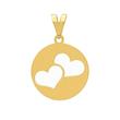 آویز طلا 18 عیار زنانه مدل قلب کد 78