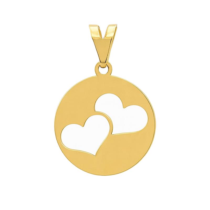 آویز طلا 18 عیار زنانه مدل قلب کد 78