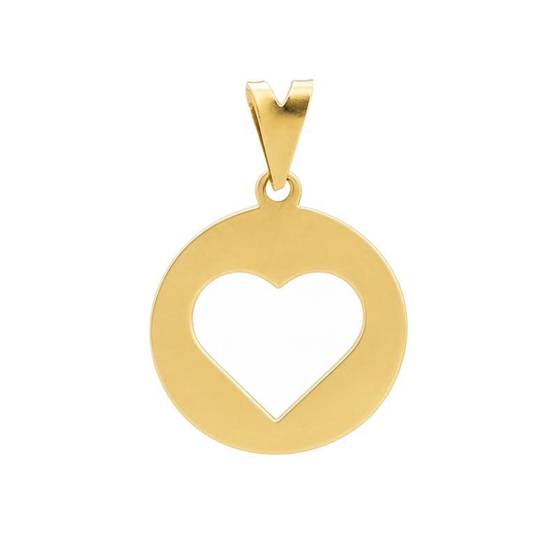 آویز طلا 18 عیار زنانه مدل قلب کد 82