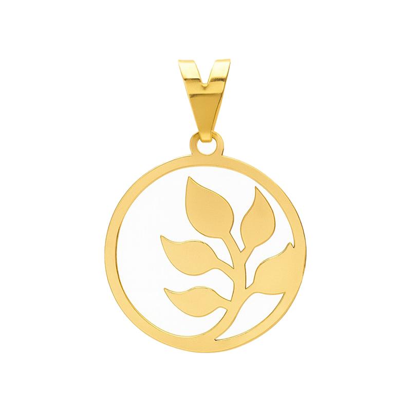 آویز طلا 18 عیار زنانه مدل گندم کد 83