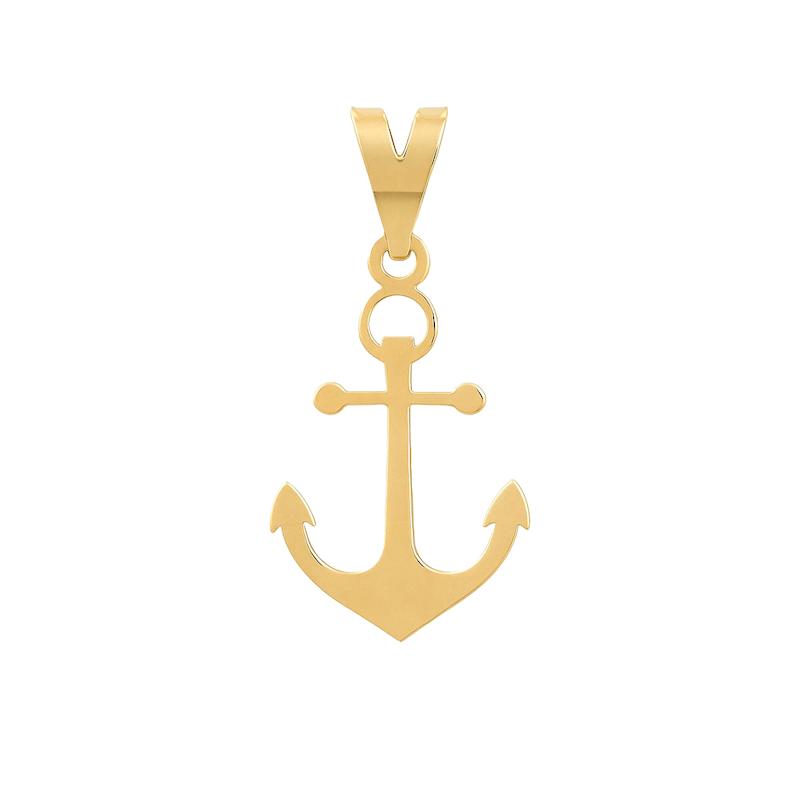 آویز طلا 18 عیار زنانه مدل لنگر کد 85