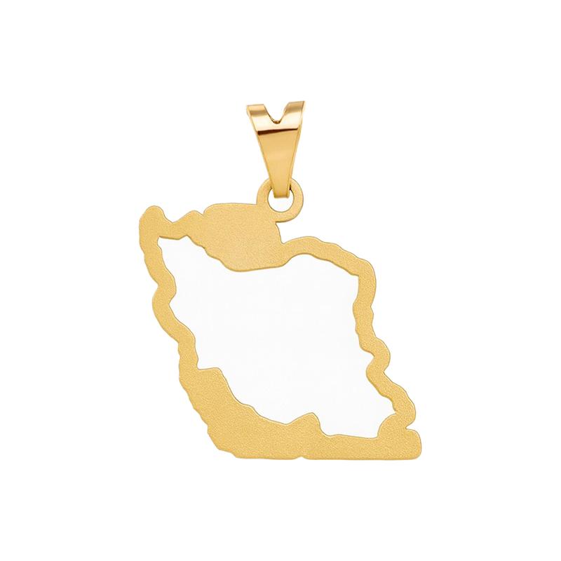 آویز طلا 18 عیار زنانه مدل ایران کد 95