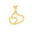 آویز طلا 18 عیار زنانه مدل قلب کد 98