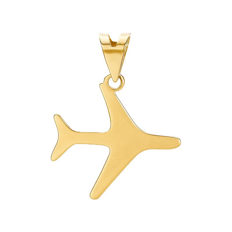 آویز طلا 18 عیار زنانه مدل هواپیما کد 101