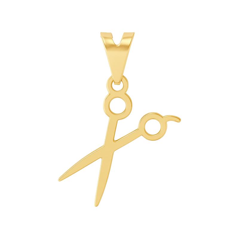 آویز طلا 18 عیار زنانه مدل قیچی کد 102