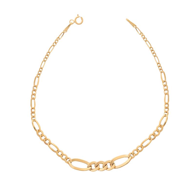 دستبند طلا 18 عیار زنانه مدل فیگارو کونیک