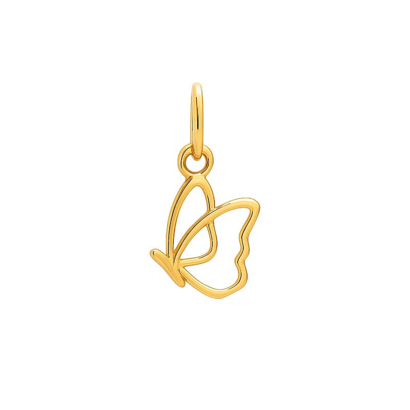 آویز طلا 18 عیار زنانه  مدل پروانه کد 112 