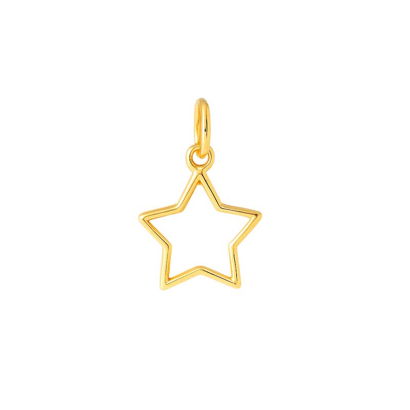 آویز طلا 18 عیار زنانه دیانا مدل ستاره کد 115 