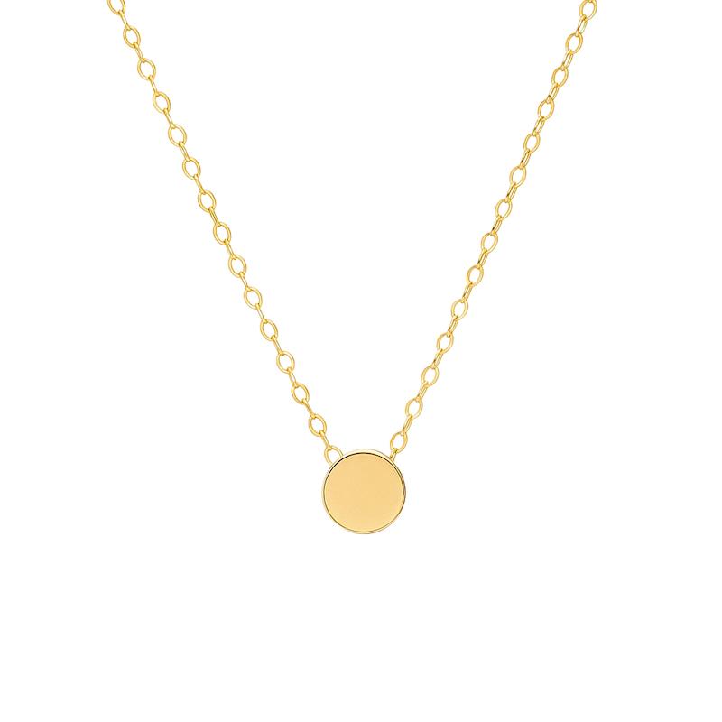 گردنبند طلا 18 عیار زنانه مدل دایره کوچک 