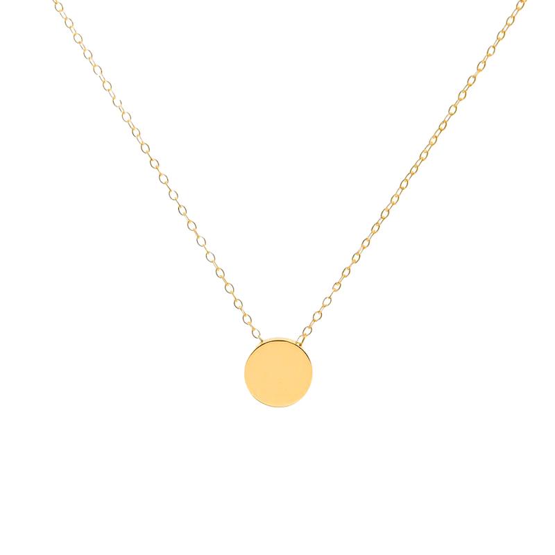 گردنبند طلا 18 عیار زنانه مدل دایره بزرگ کد 125