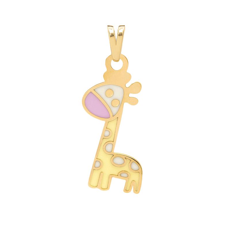 آویز طلا 18 عیار زنانه مدل زرافه کد 133