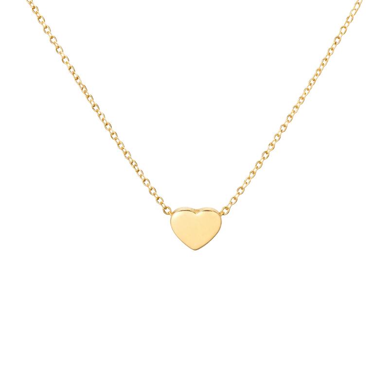 گردنبند طلا 18 عیار زنانه مدل قلب بزرگ کد 136