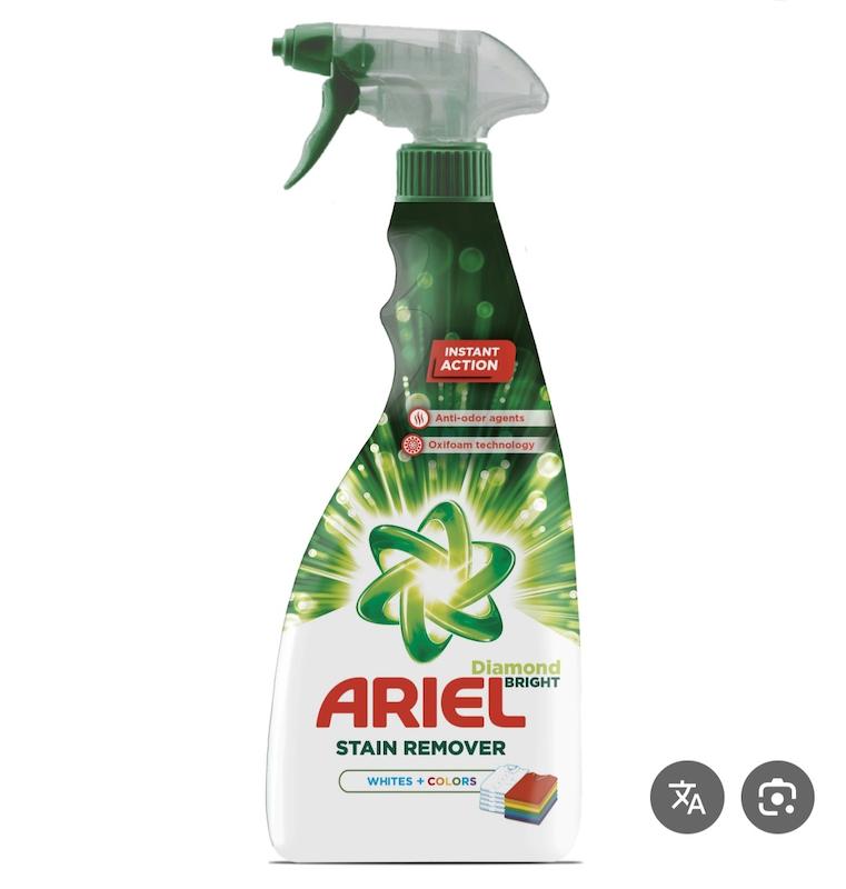 اسپری لکه بر لباس آریل لباس‌های سفید و رنگی ۷۵۰ میل