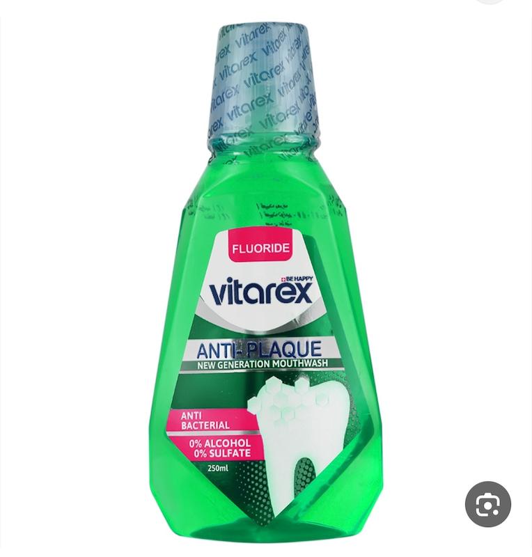 دهانشویه ویتارکس آنتی پلاک ۲۵۰ میل
