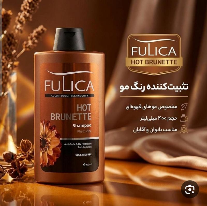 شامپو فولیکا تصویر کننده و محافظ موی رنگ شده قهوه‌ای فاقد سولفات ۴۰۰ میل