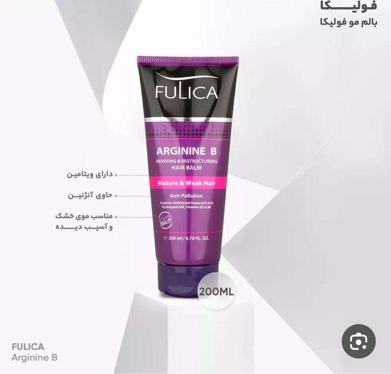 بالم نرم کننده قوی فولیکا تقویت کننده و براق کننده و احیا کننده حاوی آرژنین جهت موهای بی جان و سست و کدر و ضعیف ۲۰۰ میل
