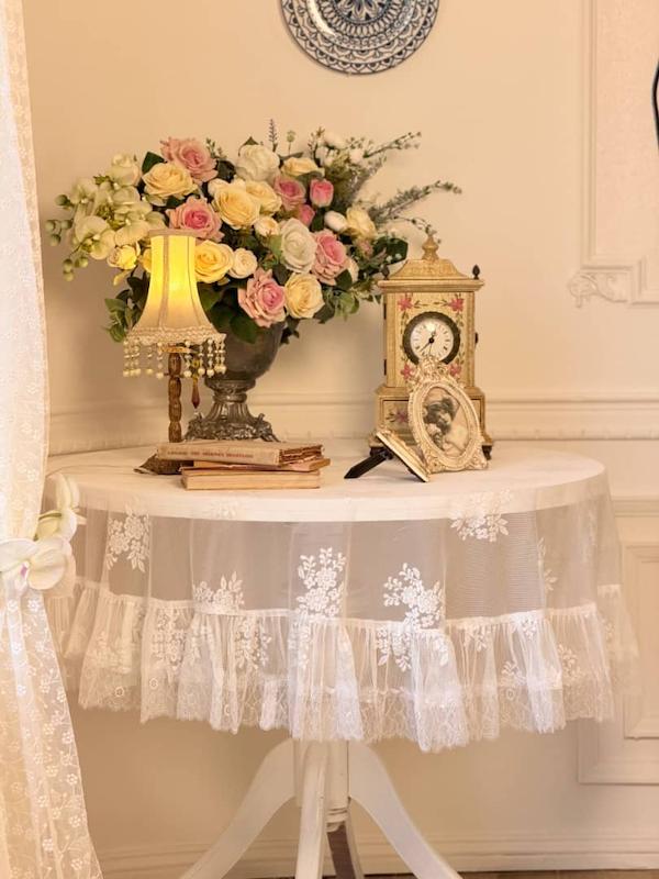 رومیزی طرح دیبا چیندار