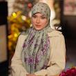 روسری ابریشم گل ریز