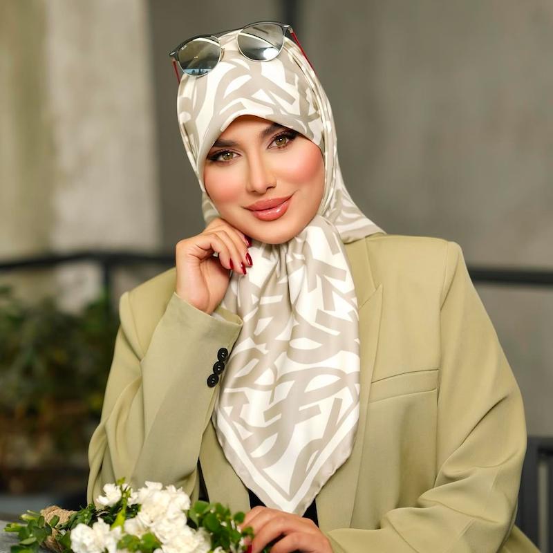 روسری ابریشم توییل ysl