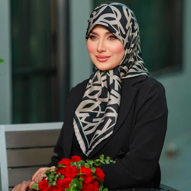 روسری ابریشم توییل ysl