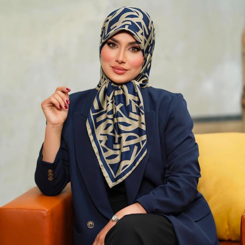 روسری ابریشم توییل ysl