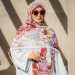 روسری سیا اسکارف طرح قلعه