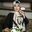 روسری ابریشم ژاکارد طرح برند