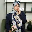 روسری ابریشم ژاکارد طرح برند