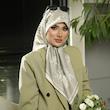 روسری ابریشم قواره ۹۰ طرح میخک